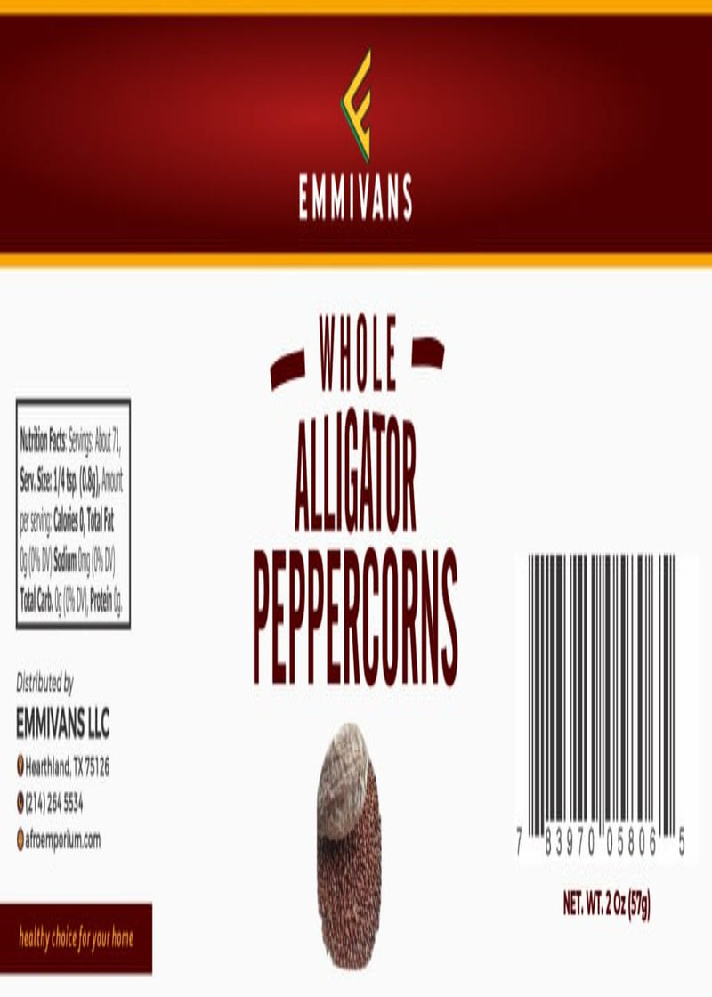 Emmivans Whole Alligator Peppercorn Pepper & Peppercorn 2oz