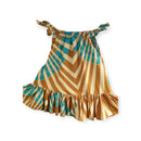 Girls Bow Tie Off Shoulder Summer Ankara Dress