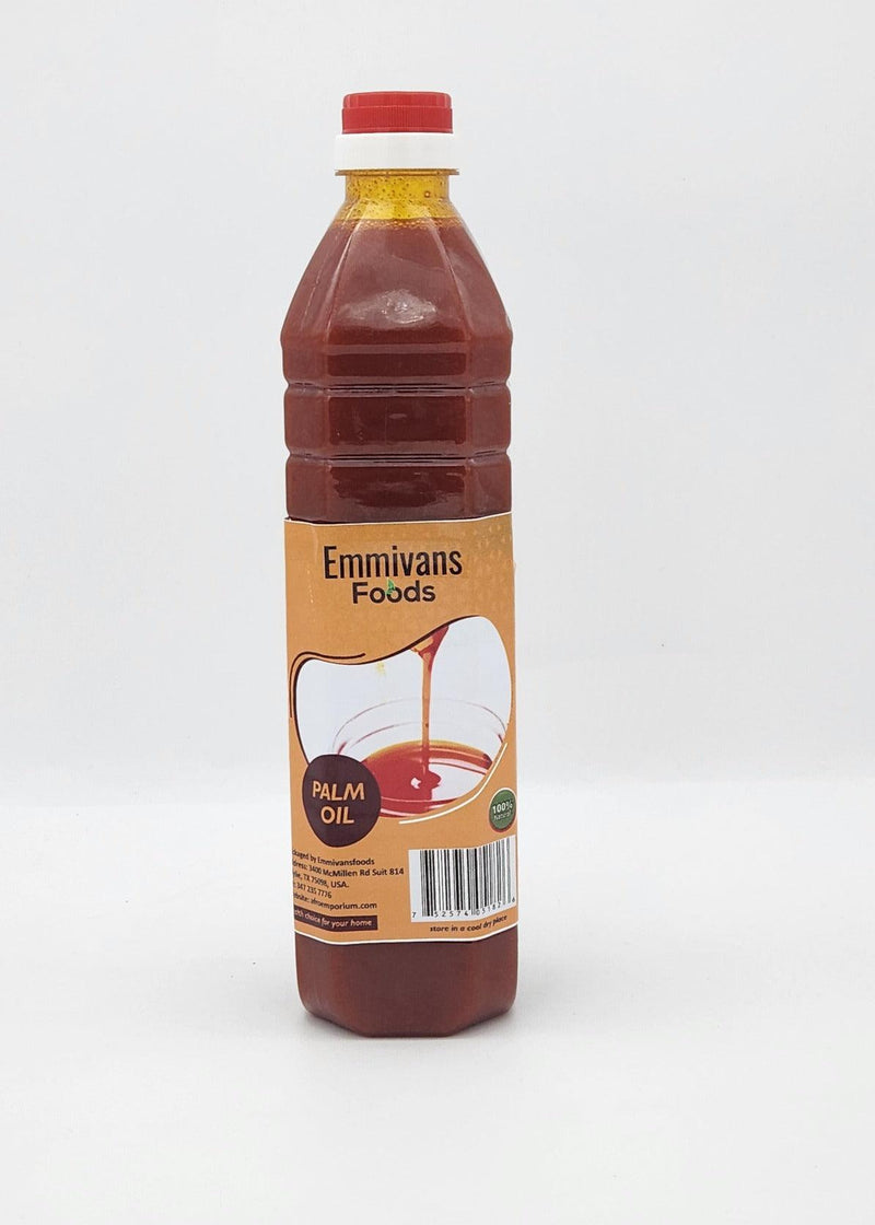 Emmivans Unrefined Palm Oil , 1 Liter - Afroemporium 