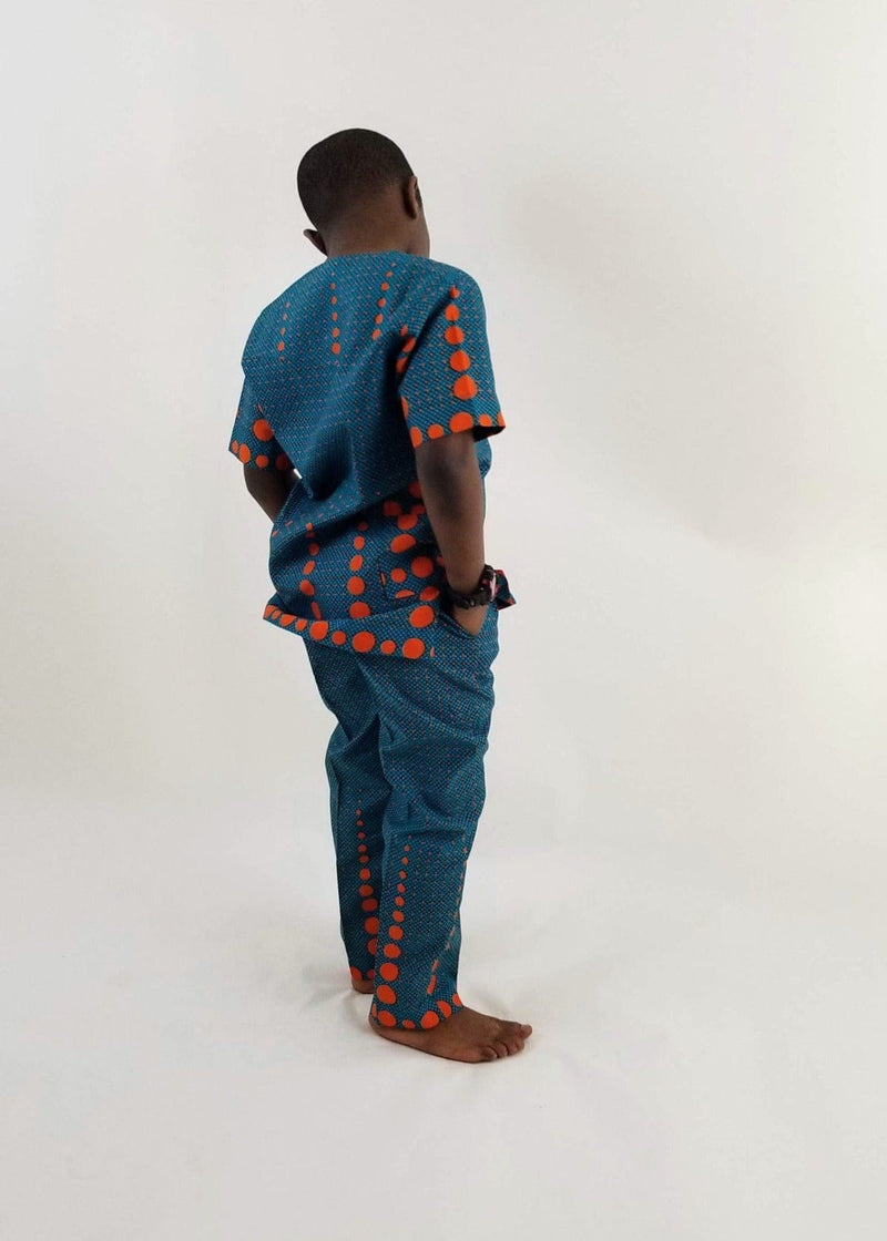 Eva Boys African outfit Short Sleeve Set