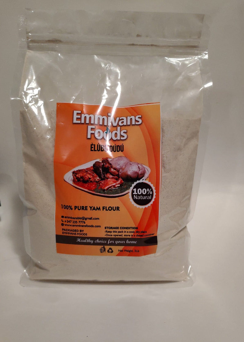 Elubo Dudu Amala  100%  Yam Flour,4lb