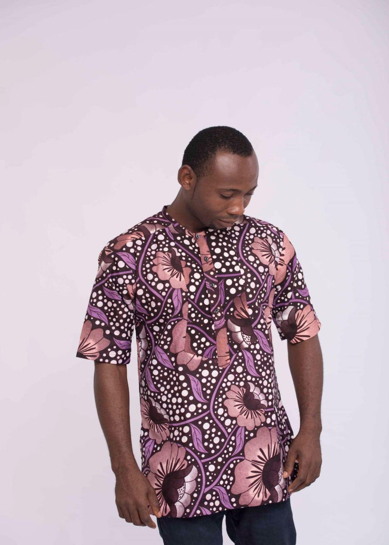 Ankara African Print Men's Tunic - Afroemporium 