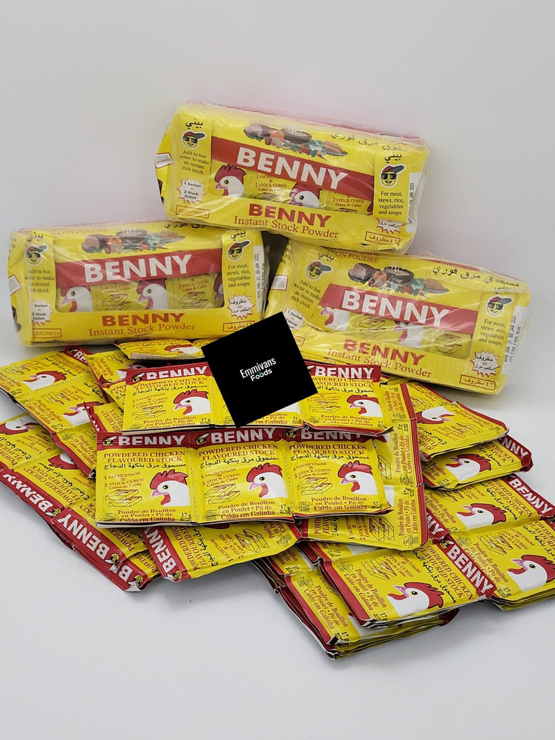 Benny Powdered Chicken Flavored Stock ,9 Packs - Afroemporium 