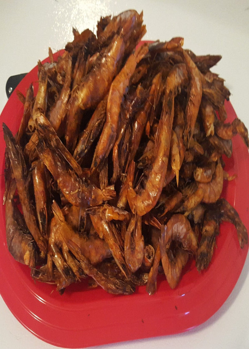 Whole Wild Caught Dried Premium Quality Prawns - Nigerian Red  Shrimps - Natural Seafood Shrimp For Seasoning   ,8oz 200g