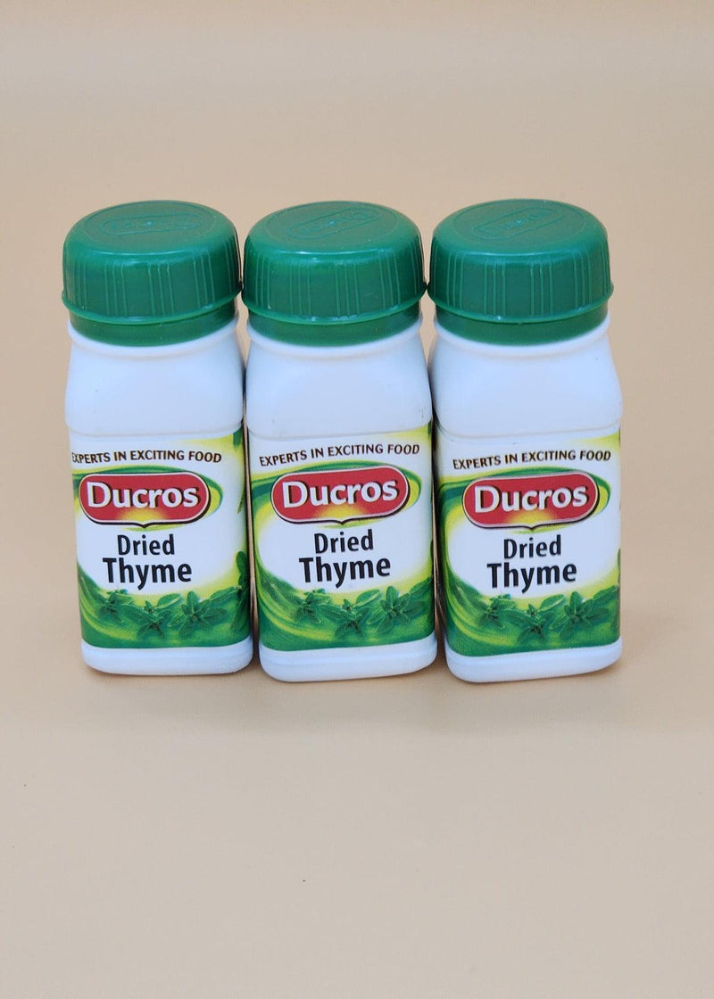 Ducros Curry Powder, 3 X 25g , Dried Thyme 3 X 10g Pack of Mixed Spices & Herbs - Afroemporium 