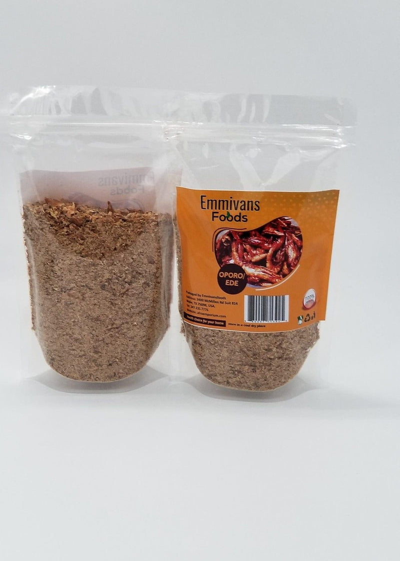 Ground Wild Caught Dried Premium Quality Prawns - Nigerian Red Shrimps Powder - Natural Seafood Shrimp For Seasoning ,8oz 200g - Afroemporium 