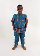 Eva Boys African outfit Short Sleeve Set - Afroemporium 