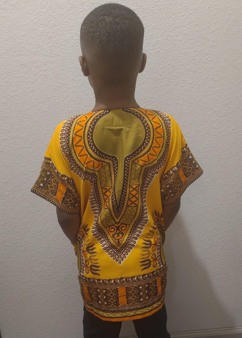 Kids African Traditional Unisex Dashiki Top - Afroemporium 