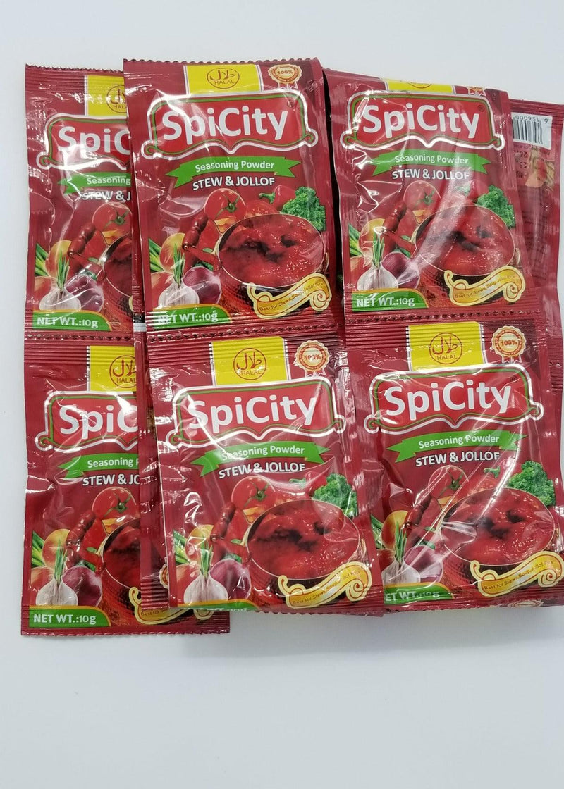 SpiCity Stew & Jollof Seasoning Powder , 10g X 12 - Afroemporium 