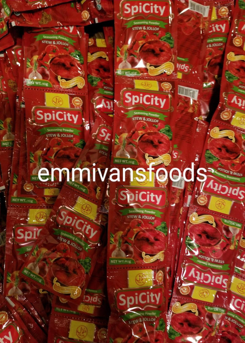 SpiCity Stew & Jollof Seasoning Powder , 10g X 12 - Afroemporium 