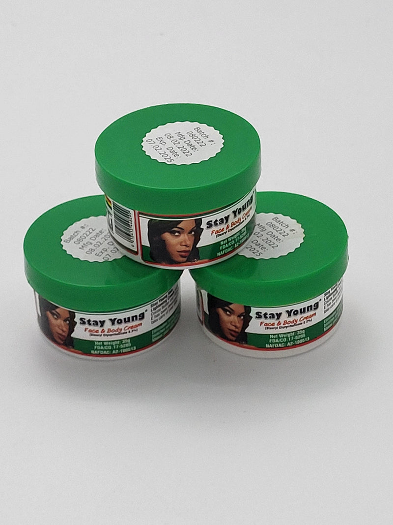 Stay Young Face & Body Cream 35g /1.2oz Pack Of 3 - Afroemporium 