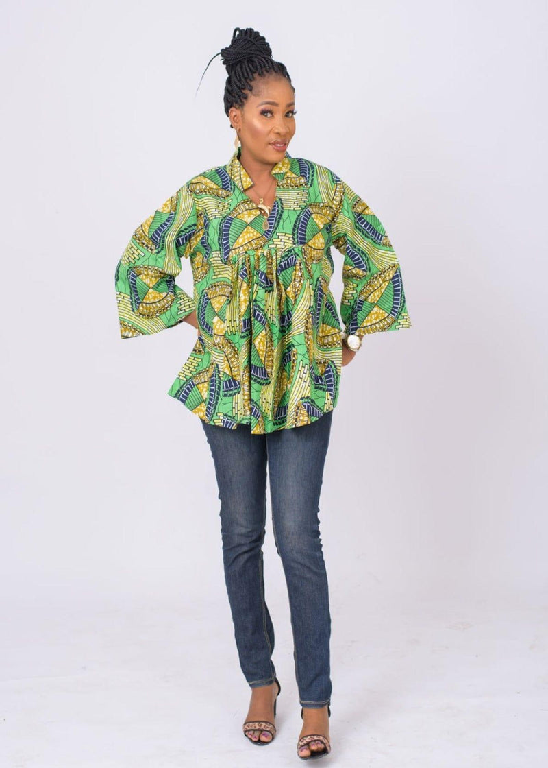 Women Ankara Free Top - Afroemporium 