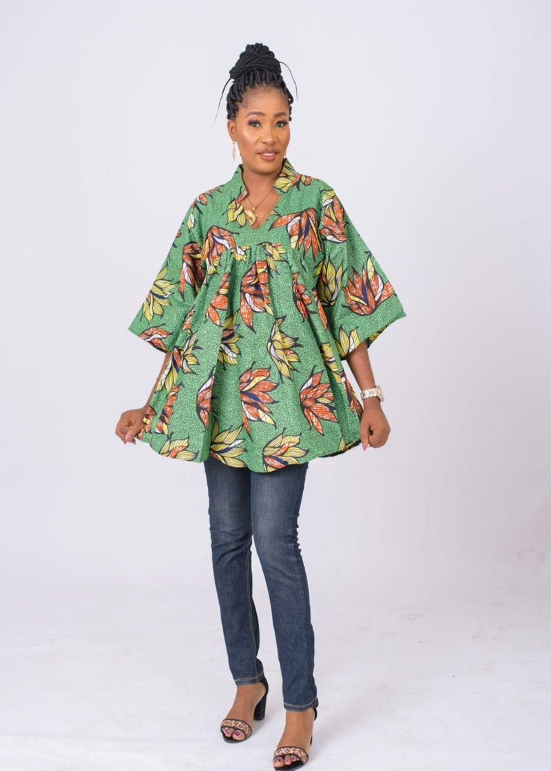 Women Ankara Free Top - Afroemporium 