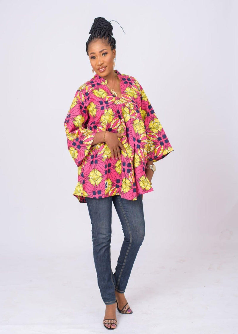 Women Ankara Free Top - Afroemporium 