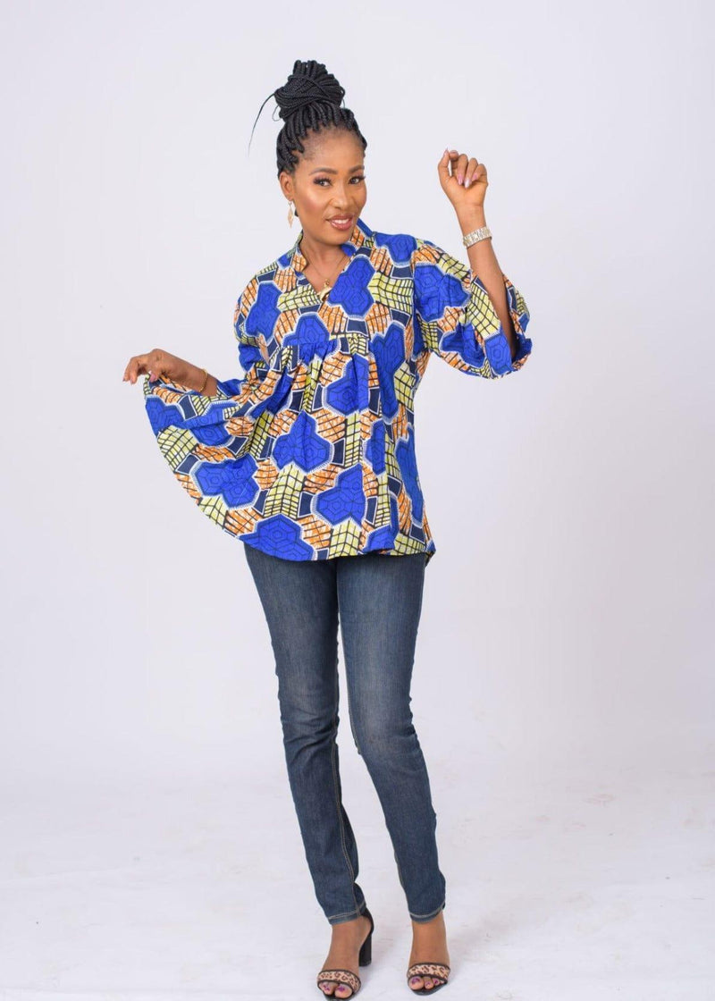 Women Ankara Free Top - Afroemporium 